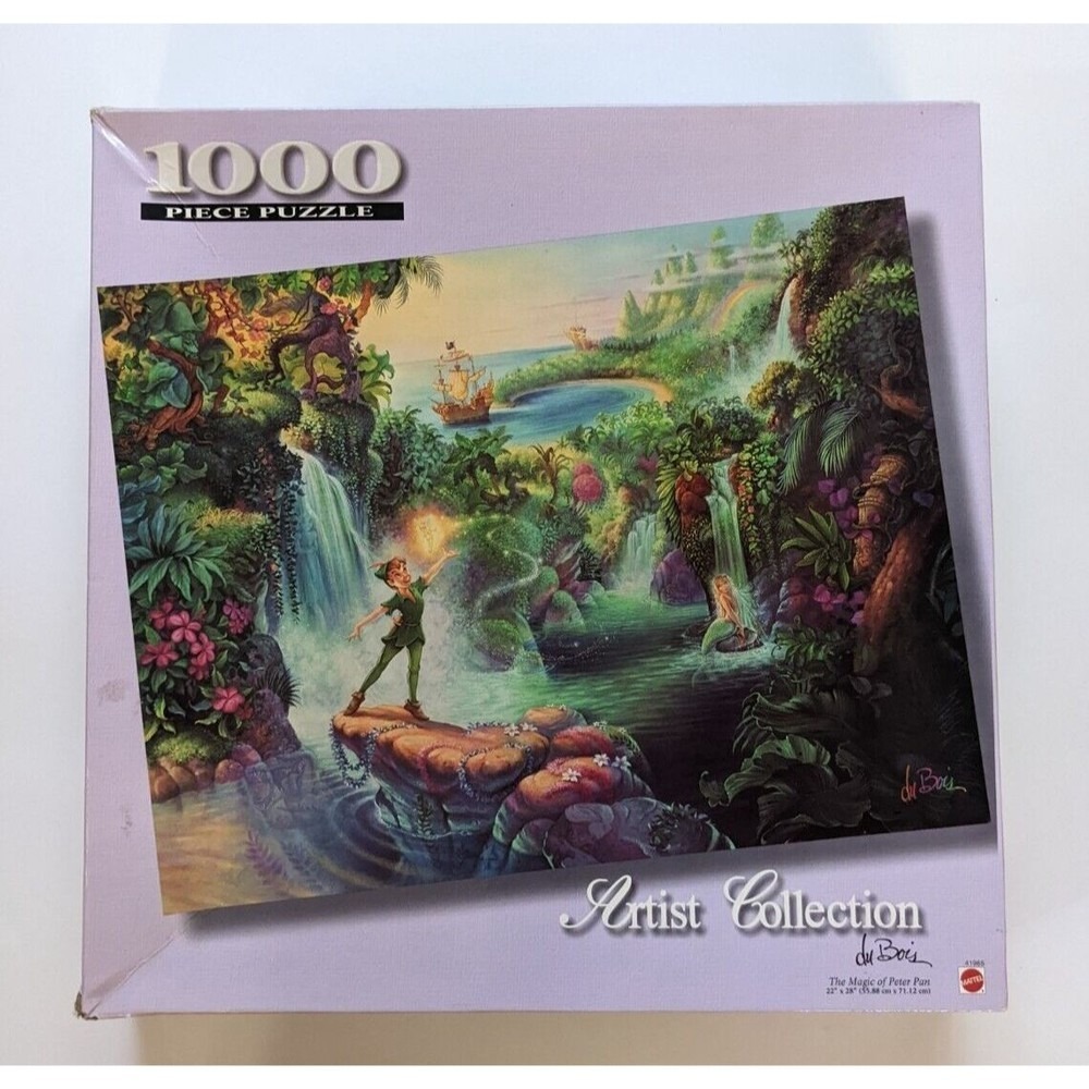 Vintage Disney Jigsaw Puzzle Du Bois Artist Collection Peter Pan 1000 Piece RARE - Picture 2 of 11